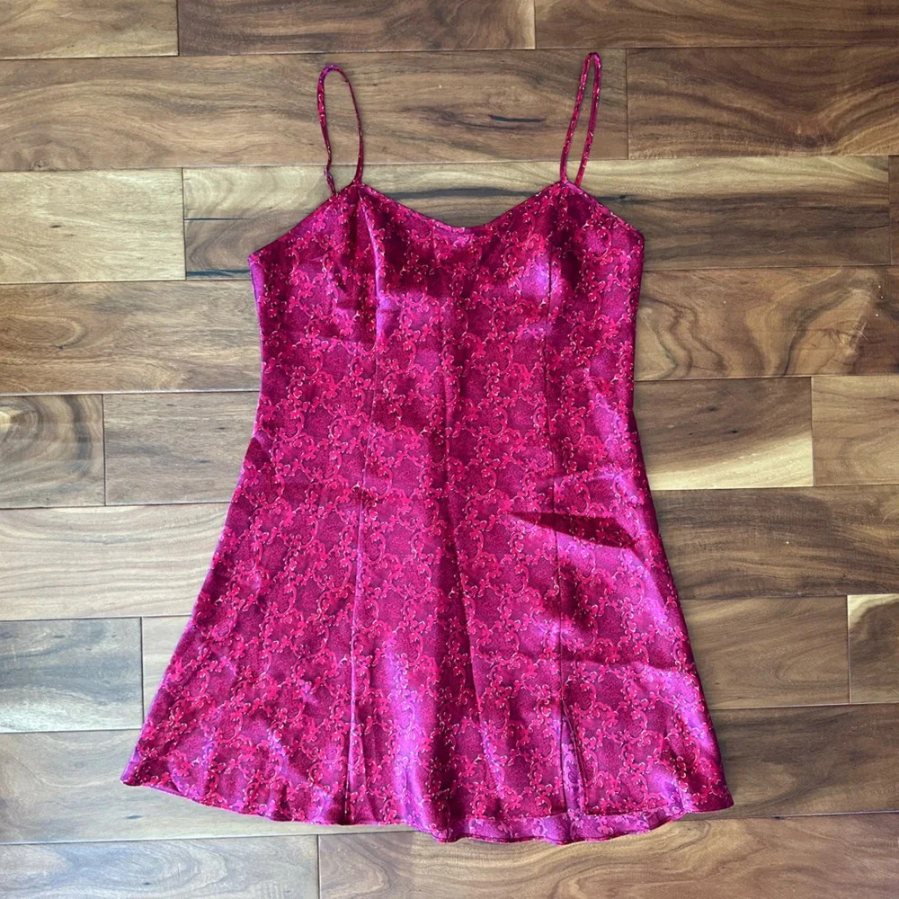 Sophia by Delicates Red Cami Slip Dress size Medium